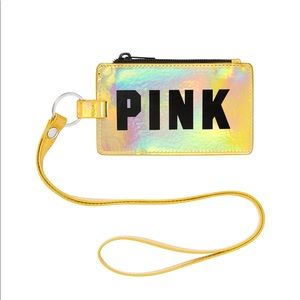 PINK holographic lanyard